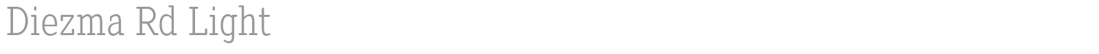 Diezma Round 1 font preview